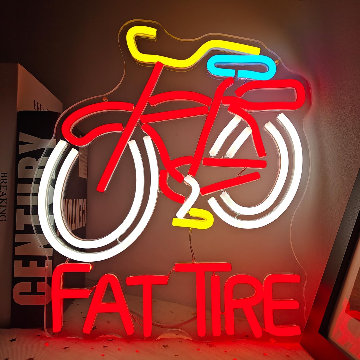 Cycling Gear Shop - Şişman Lastikli Bisiklet LED Neon Tabela
